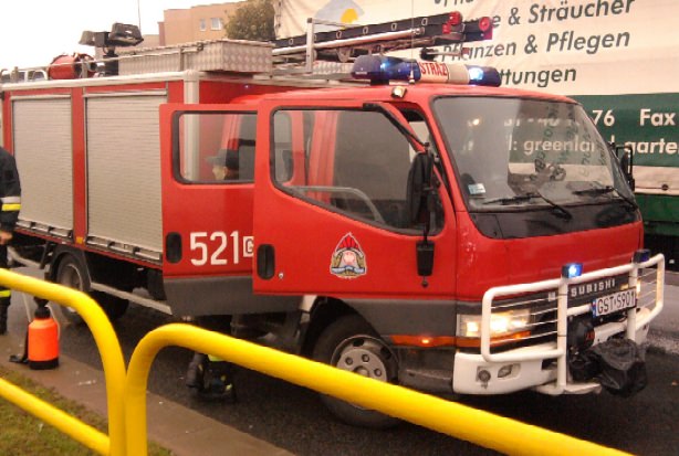 Zastęp GLBA 1,5/12 na ul. Jagiełły